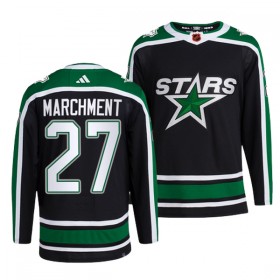 Dresovi Dallas Stars Mason Marchment 27 Adidas 2022-23 Reverse Retro 2.0 Crno Authentic - Muške